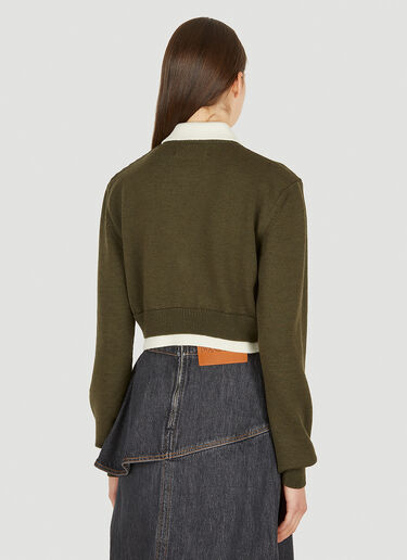 Cropped Zip Sweater Elleme Cropped Zip Sweater Khaki elm0249022