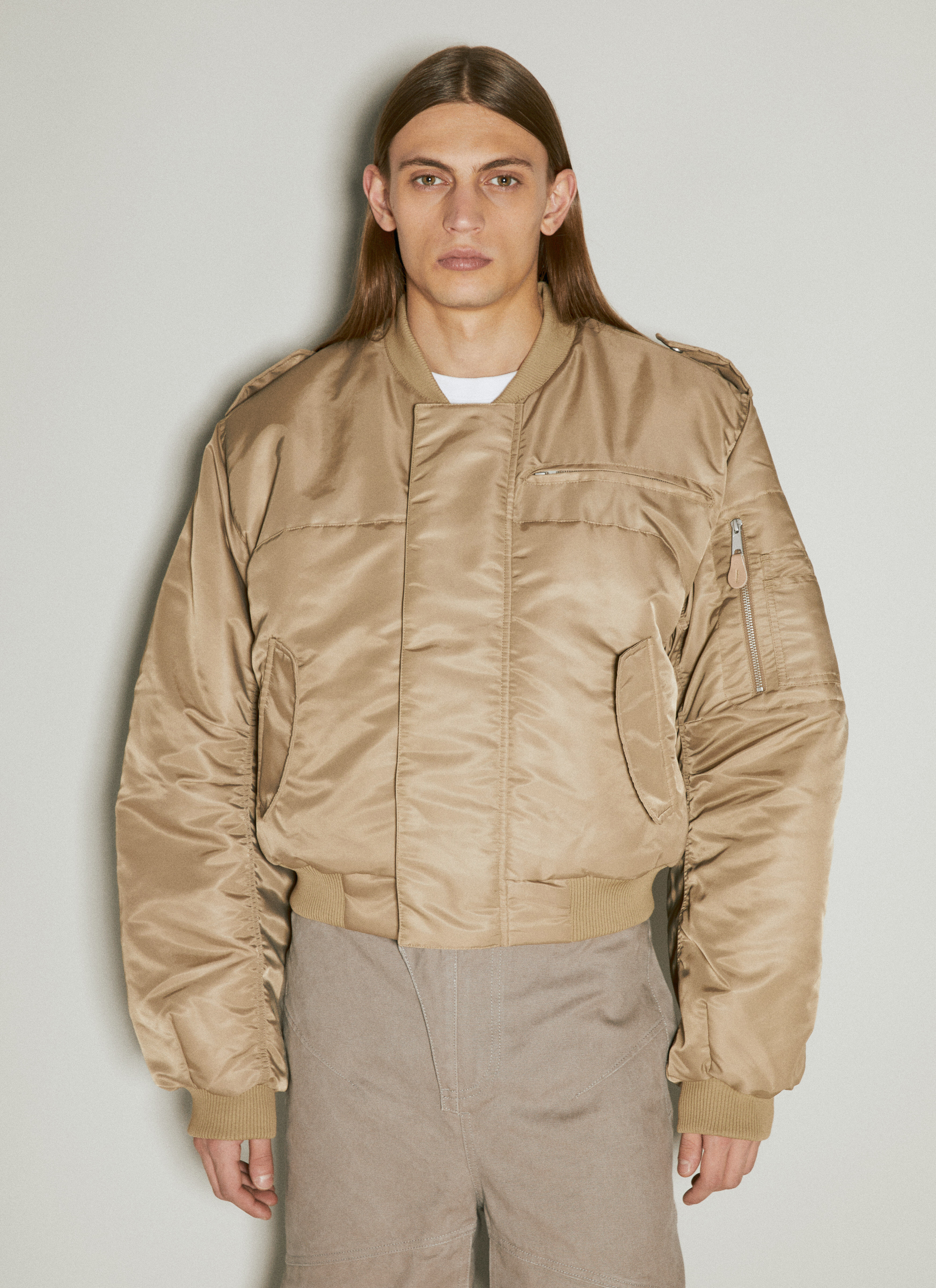 Entire Studios Men's' A-2 Bomber Jacket in Beige | LN-CC®