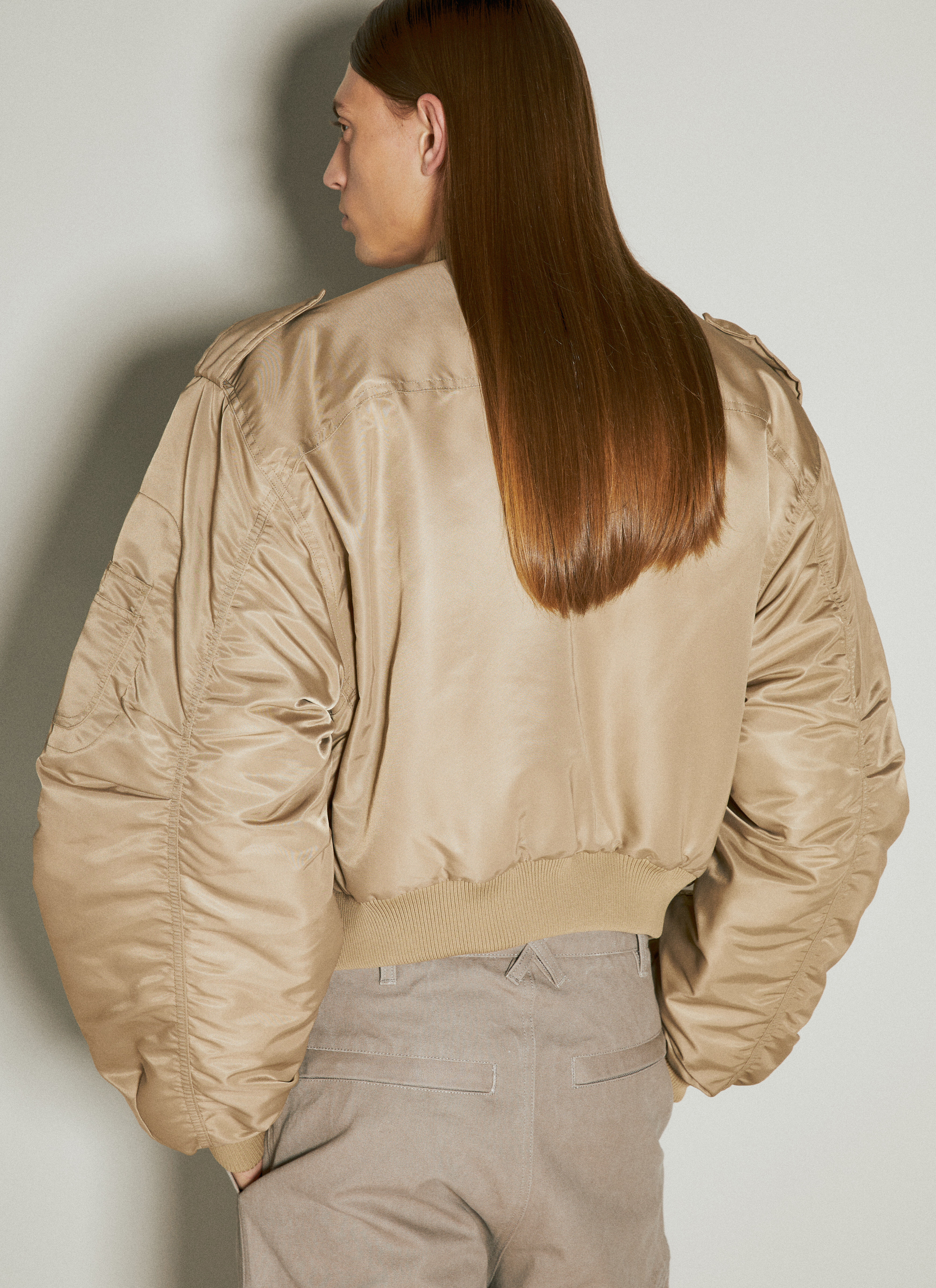 Entire Studios Men's' A-2 Bomber Jacket in Beige | LN-CC®