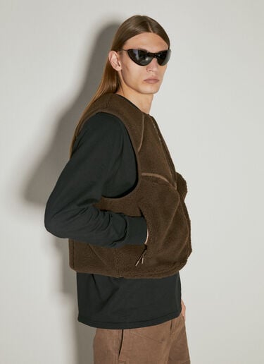 Fluffy Fleece Vest Entire Studios Fluffy Fleece Vest Brown ent0153005