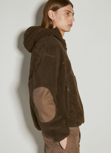 Fluffy Fleece Hooded Sweatshirt Entire Studios Fluffy Fleece Hooded Sweatshirt Brown ent0153006