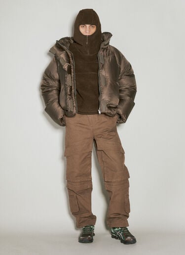 Entire Studios Fluffy Fleece Hooded Sweatshirt Brown ent0153006
