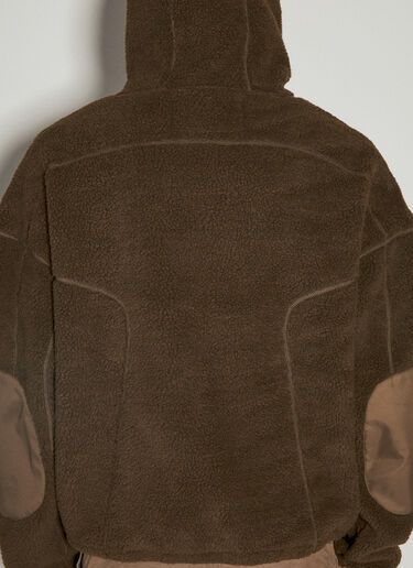 Fluffy Fleece Hooded Sweatshirt Entire Studios Fluffy Fleece Hooded Sweatshirt Brown ent0153006