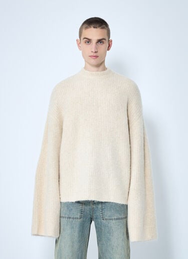Heavy Knit Crewneck Sweater Entire Studios Heavy Knit Crewneck Sweater Cream ent0158001