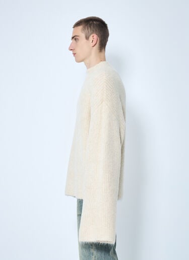 Heavy Knit Crewneck Sweater Entire Studios Heavy Knit Crewneck Sweater Cream ent0158001