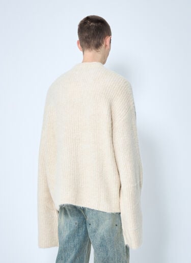 Heavy Knit Crewneck Sweater Entire Studios Heavy Knit Crewneck Sweater Cream ent0158001