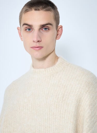 Heavy Knit Crewneck Sweater Entire Studios Heavy Knit Crewneck Sweater Cream ent0158001