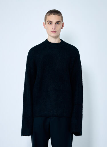 Heavy Knit Crewneck Sweater Entire Studios Heavy Knit Crewneck Sweater Black ent0158002