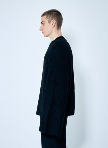 Heavy Knit Crewneck Sweater Entire Studios Heavy Knit Crewneck Sweater Black ent0158002
