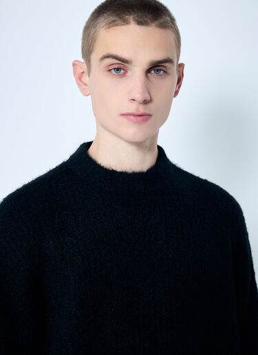Heavy Knit Crewneck Sweater Entire Studios Heavy Knit Crewneck Sweater Black ent0158002