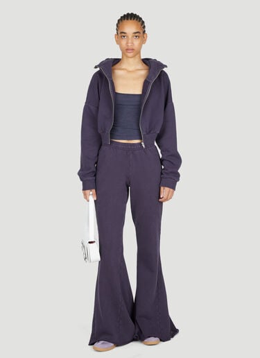 Cropped Hooded Zip-Up Sweatshirt Entire Studios Cropped Hooded Zip-Up Sweatshirt Navy ent0253007
