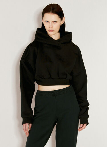 Cropped Heavy Hooded Sweatshirt Entire Studios Cropped Heavy Hooded Sweatshirt Black ent0255003