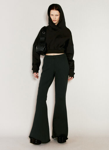 Cropped Heavy Hooded Sweatshirt Entire Studios Cropped Heavy Hooded Sweatshirt Black ent0255003