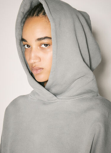 Cropped Heavy Hooded Sweatshirt Entire Studios Cropped Heavy Hooded Sweatshirt Grey ent0257001