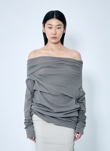 Bound Long Sleeve Top Entire Studios Bound Long Sleeve Top Grey ent0258004