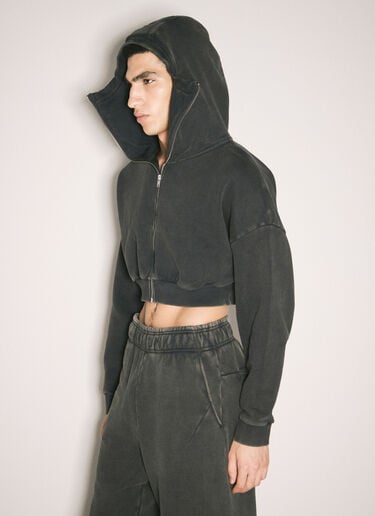 Washed Heavy Hooded Sweatshirt Entire Studios Washed Heavy Hooded Sweatshirt Black ent0353003