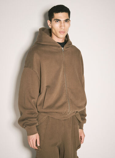 Entire Studios Thermal Hooded Sweatshirt Brown ent0357003
