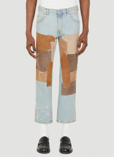 Patchwork Jeans ERL Patchwork Jeans Blue erl0147005