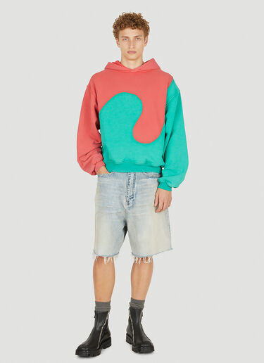 Swirl Hooded Sweatshirt ERL Swirl Hooded Sweatshirt Green erl0150017