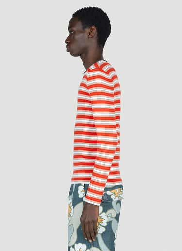 Striped Long Sleeve Top ERL Striped Long Sleeve Top Red erl0152013