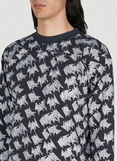 ERL Logo Print Long Sleeve T-Shirt Black erl0152016