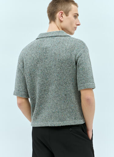 Knit Polo Shirt ERL Knit Polo Shirt Grey erl0156008