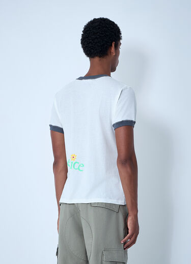 ERL Logo Motif T-Shirt White erl0156016
