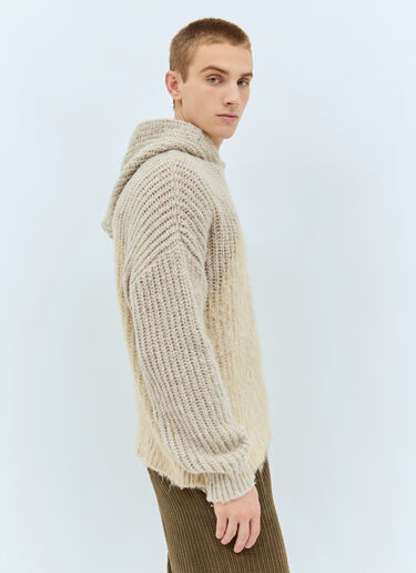 Swirl Hooded Sweater ERL Swirl Hooded Sweater Beige erl0158002
