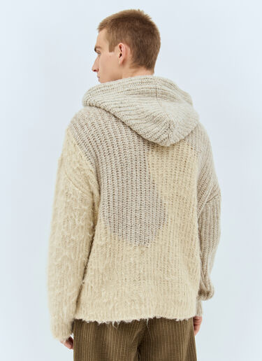 Swirl Hooded Sweater ERL Swirl Hooded Sweater Beige erl0158002