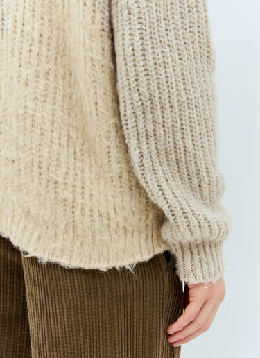 Swirl Hooded Sweater ERL Swirl Hooded Sweater Beige erl0158002