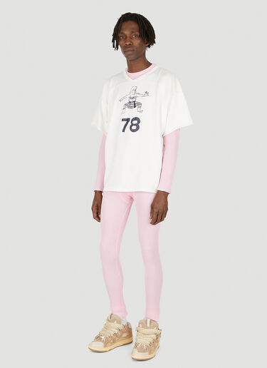 ERL Waffle Knit Long Sleeve T-Shirt Pink erl0348008