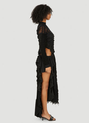 Cut Out シャーリングキワンピース Ester Manas Cut Out シャーリングキワンピース ブラック est0250002