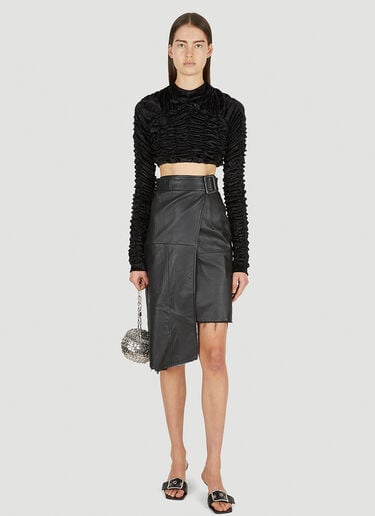 Ruched Top Ester Manas Ruched Top Black est0250008