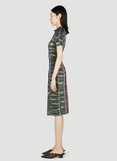 图案印花连衣裙 Ester Manas 图案印花连衣裙 绿色 est0252005