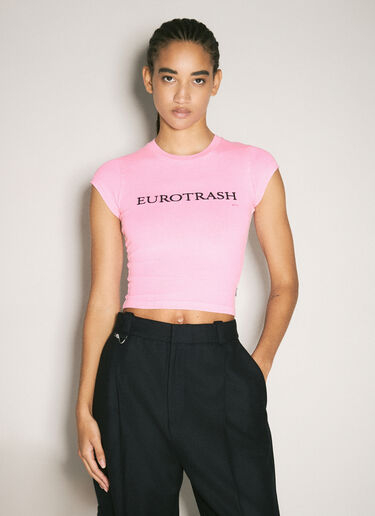 Zion Cropped T-Shirt Eytys Zion Cropped T-Shirt Pink eyt0258012