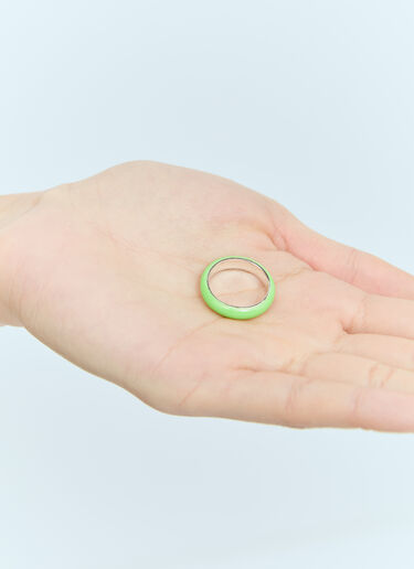 Neon Enamel Stacking Ring Fry Powers Neon Enamel Stacking Ring Green fpw0255008
