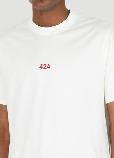 Logo Embroidered T-Shirt 424 Logo Embroidered T-Shirt White ftf0148006