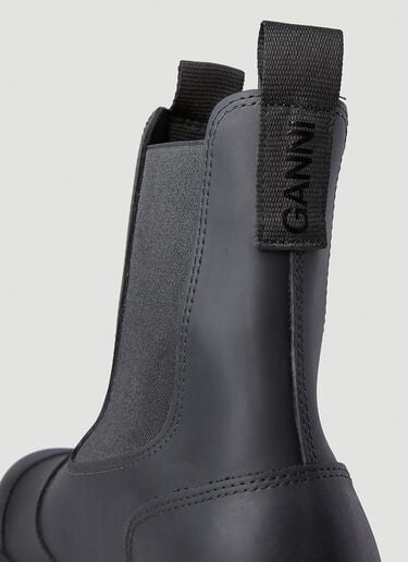 GANNI 再生橡胶靴子 黑 gan0246032