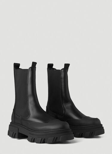 Leather Chelsea Boots GANNI Leather Chelsea Boots Black gan0246038