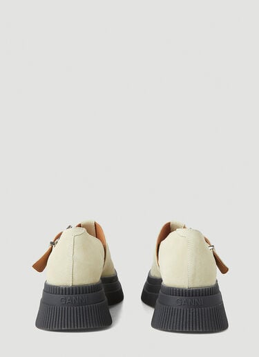 Mary Jane Creeper Loafers GANNI Mary Jane Creeper Loafers Beige gan0247045