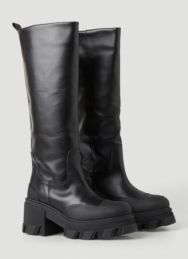 Calf Length Chunky Boots GANNI Calf Length Chunky Boots Black gan0247048