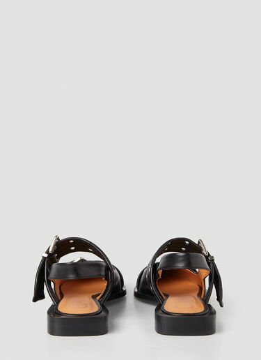 GANNI 슬링백 슈즈 블랙 gan0247050