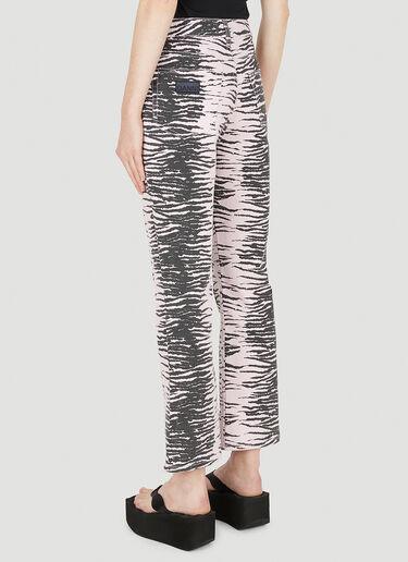 Betzy Cropped Printed Jeans GANNI Betzy Cropped Printed Jeans Pink gan0248022
