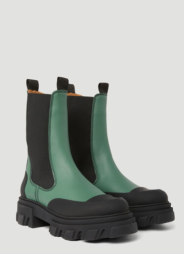 Mid Calf Chelsea Boots GANNI Mid Calf Chelsea Boots Green gan0249061