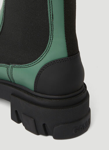 Mid Calf Chelsea Boots GANNI Mid Calf Chelsea Boots Green gan0249061