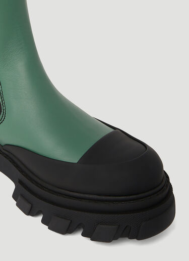 Mid Calf Chelsea Boots GANNI Mid Calf Chelsea Boots Green gan0249061