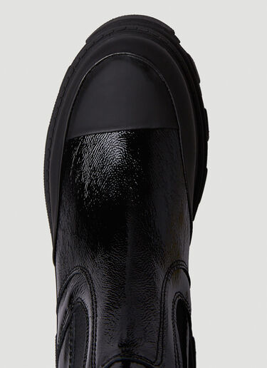 Cleated Heeled Mid Chelsea Boots GANNI Cleated Heeled Mid Chelsea Boots Black gan0250047