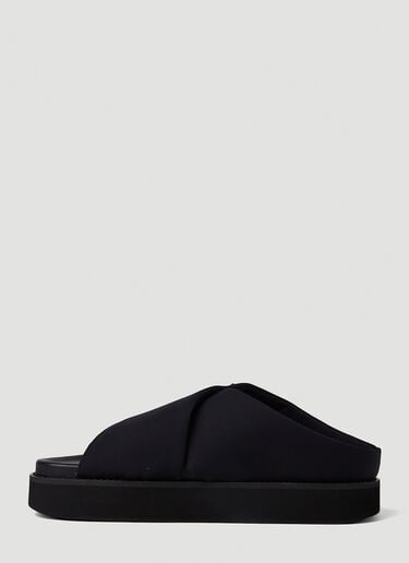 GANNI Wide Welt Crossover Sandals Black gan0251029