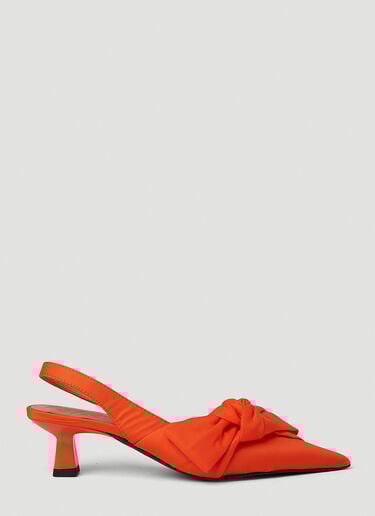 Soft Bow Kitten Heels GANNI Soft Bow Kitten Heels Orange gan0251035
