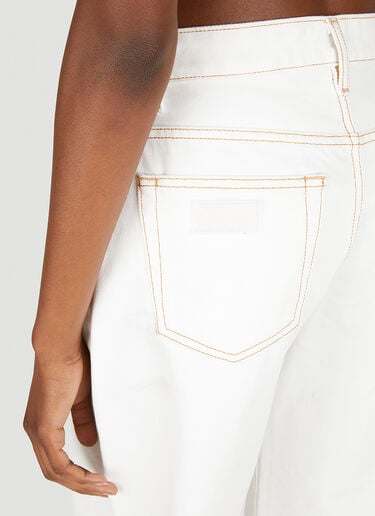 Barrel Leg Jeans GANNI Barrel Leg Jeans White gan0251082